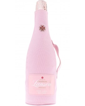 Champagne Lanson Valigetta isolata Rosé Label Berlino