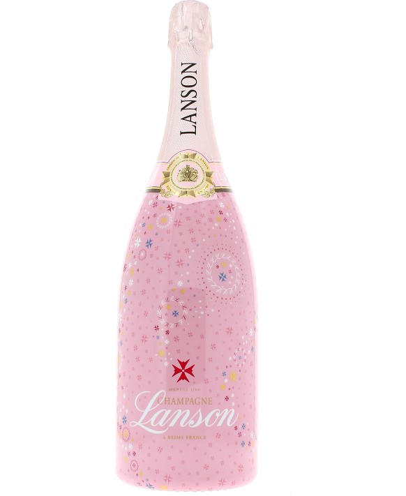 Champagne Lanson Rosé Label Edition Limitée Effervescence Magnum 150cl