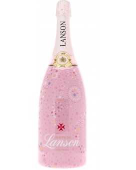 Champagne Lanson Rosé Label Edition Limitée Effervescence Magnum