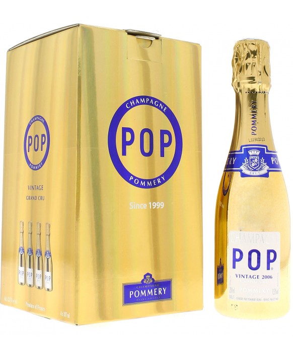 Champagne Pommery Pack four quarter Pop Gold