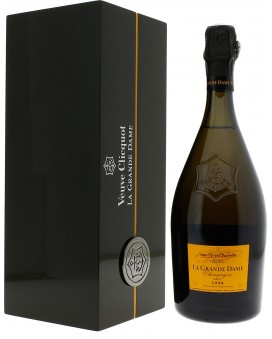 Champagne Veuve Clicquot La Grande Dame Blanc 1998 coffret laqué
