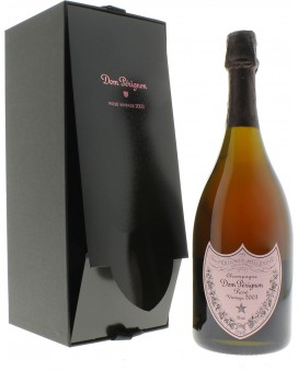 Champagne Dom Perignon Vintage Rosé 2003 in una scatola di lusso