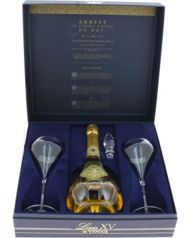 Champagne De Venoge Cuvée Louis XV 1995 e 2 flutes