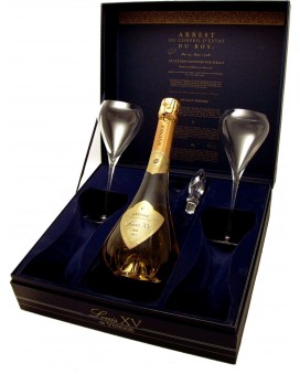 Champagne De Venoge Cuvée Louis XV Rosé 2002 et 2 flûtes
