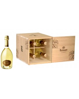 Champagne Ruinart 4 Blanc de Blancs cassa di legno