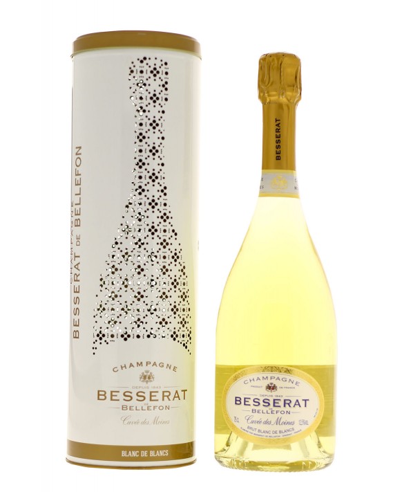 Champagne Besserat De Bellefon Cuvée des Moines Blanc de Blancs metallic box 75cl