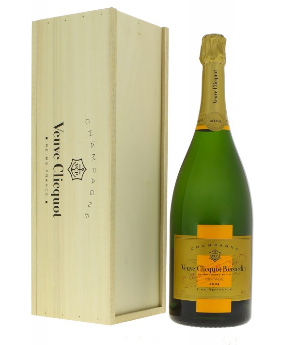 Champagne Veuve Clicquot Vintage 2004 cassa di legno Magnum 150cl