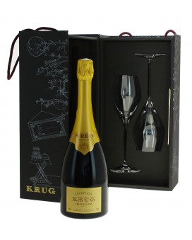 Champagne Krug Coffret Joseph la Grande Cuvée et 2 verres