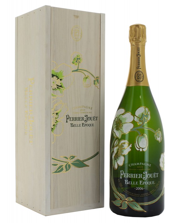 Champagne Perrier Jouet Magnum Belle Epoque 2006, cofanetto in legno 150cl