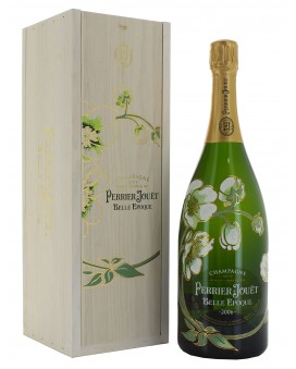 Champagne Perrier Jouet Magnum Belle Epoque 2006, cofanetto in legno