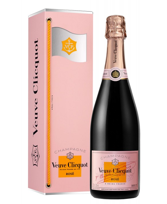 Champagne Veuve Clicquot Valigetta con bandiera rosé 75cl