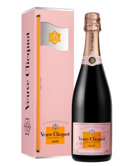 Champagne Veuve Clicquot Rosé étui flag