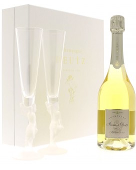 Champagne Deutz Casket Amour de Deutz 2007 and 2 flûtes