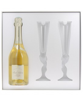 Champagne Deutz Amour de Deutz 2008 et deux flûtes