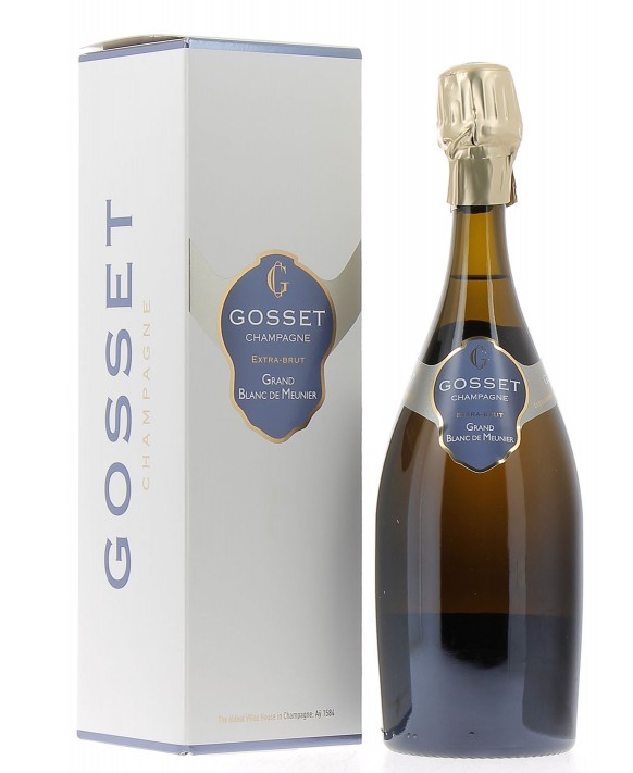 Champagne Gosset Grand Blanc de Meunier gift box 75cl