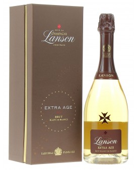 Champagne Lanson Extra Age Blanc de Blancs gift box