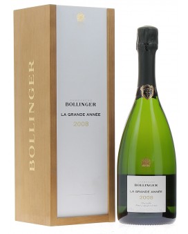 Champagne Bollinger Grande Année 2008 coffret