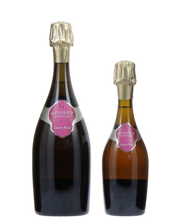 Champagne Gosset Grand Rosé Brut and half bottle 75cl