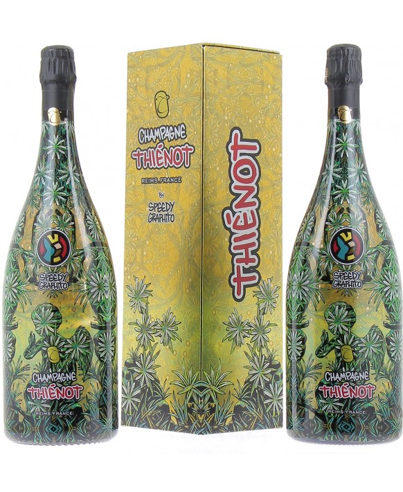 Champagne Thienot Magnum Brut by Speedy Graphito 2020 and a dummy bottle 150cl