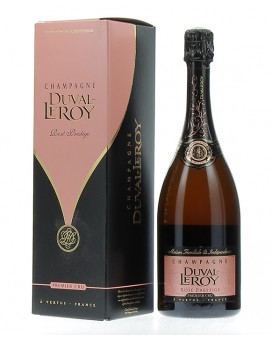 Champagne Duval - Leroy Rosé Prestige 1er Cru in cofanetto regalo