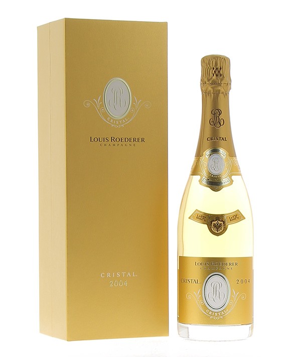 Champagne Louis Roederer Cristal 2004 luxury casket
