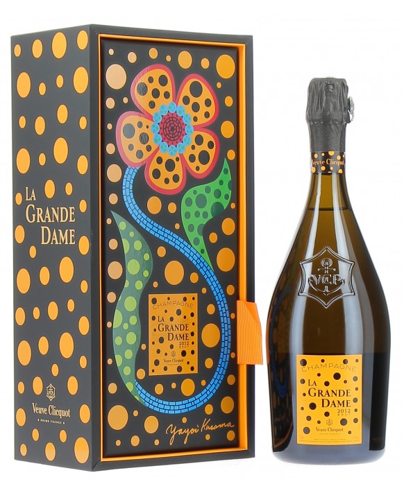 Champagne Veuve Clicquot La Grande Dame Blanc 2012 di Yayoi Kusama 75cl