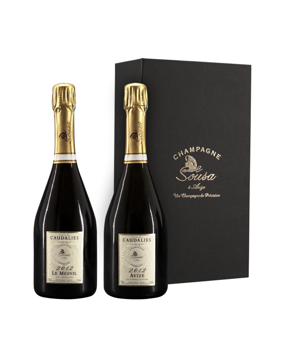 Champagne De Sousa Confezione 2 Caudalies Grand Cru 2012 75cl