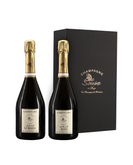 Champagne De Sousa Box of 2 Cuvée Caudalies Grand Cru 2012