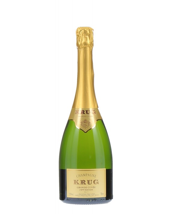 Une étiquette de champagne Krug La Grande Cuvée 37,5 cl 