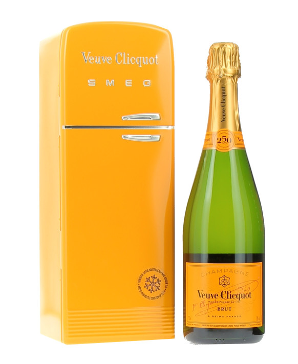 Champagne Veuve Clicquot Carte Jaune Edition Fridge Smeg