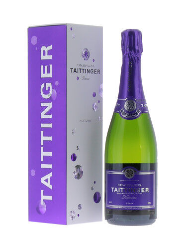 Taittinger Nocturne 750mL 2本セット Taittinger Brut and Nocturne Sec Double Pine Wooden Gift
