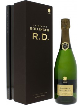 Champagne Bollinger R.D. 2002 casket