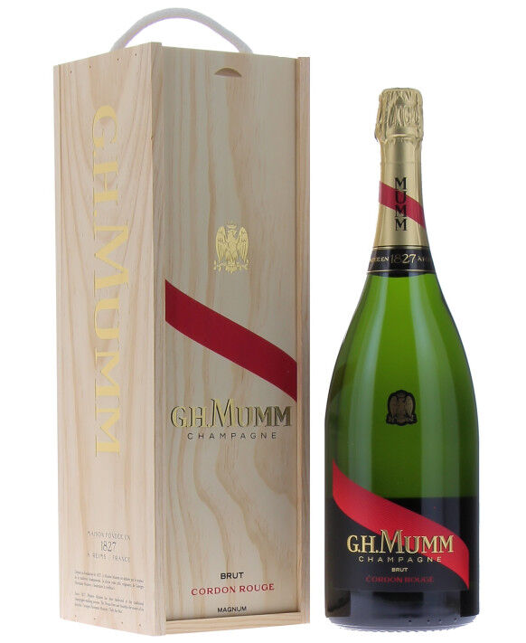 Champagne Mumm Cordon Rouge Magnum Wooden box