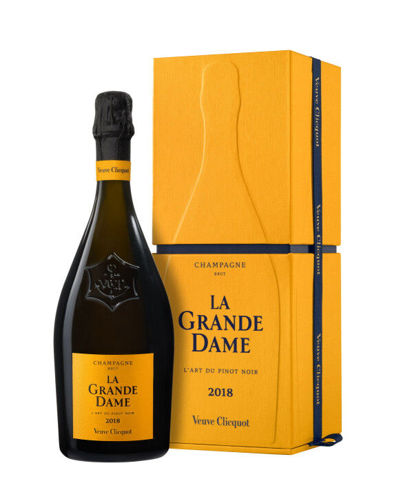 Champagne Veuve Clicquot La Grande Dame Blanc 2018 in cofanetto