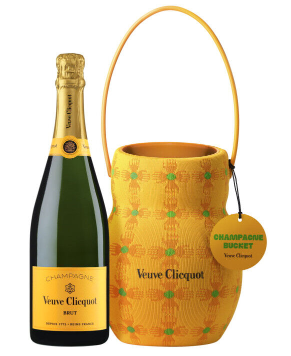 Champagne Veuve Clicquot Secchiello da champagne Brut Carte Jaune di Yinka Ilori