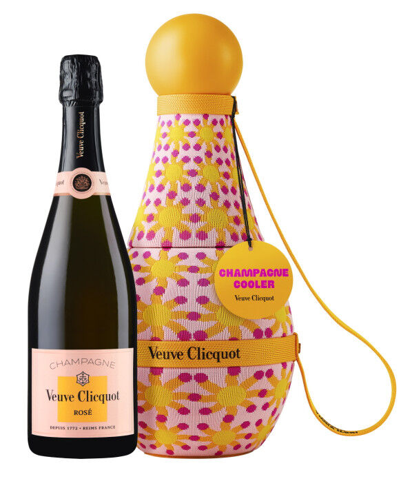 Champagne Veuve Clicquot Brut Ros&eacute; Champagne Cooler Yinka Ilori