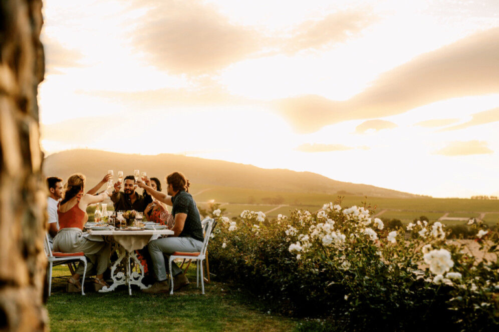 Champagne et barbecue